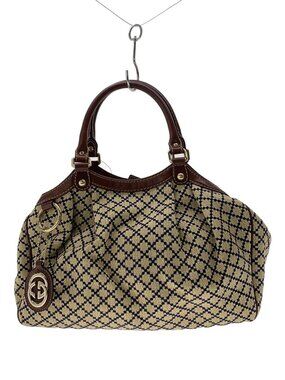 Gucci Sukey Diamante Handbag Beige Tan All over